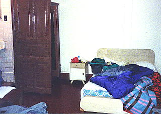 Typical developing country clean hotel room