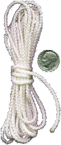 1/8 inch braided nylon cord.