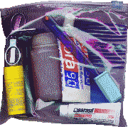 Toilet kit zip bag