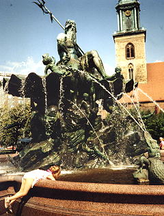 Spectacular European fountain