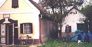 Camping (with permission) next to a wine cellar